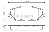 Set placute frana,frana disc TOYOTA COROLLA Limuzina (NRE18, ZRE17, ZRE18, NDE18) (2013 - 2016) BOSCH 0 986 494 240