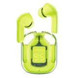 Casti Type-C, Bluetooth 5.3, IPX4, ENC, LED Display Digital - Acefast (T6) - Youth Green
