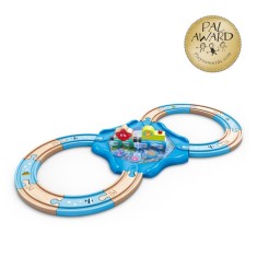 Tren de jucarie cu animale marine Hape 15 piese