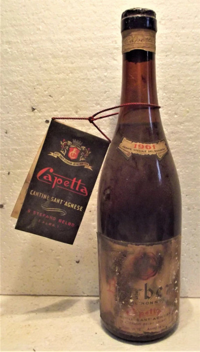 C 8 - VIN BARBERA DEL NONNO, recoltare 1964 ANNATA SPECIALE cl 72 gr 14