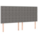 Cumpara ieftin Tablie de pat gri inchis 160x5x118/128 cm, material textil