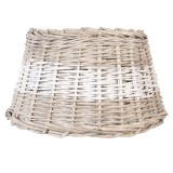 Cumpara ieftin Abajur veioza rattan bej alb 38x22 cm