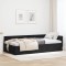vidaXL Cadru de pat colțar Altele cu headboard Negru 90 x 200 cm 42016086