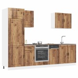 Set de dulapuri de bucătărie 7 piese &bdquo;Kalmar&rdquo; Lemn vechi lemn