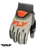 Manusi unisex cross-enduro pentru scuter - motocicleta Fly Racing model F-16 culoare: gri/portocaliu Gri/portocaliu S (7 cm)