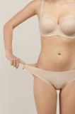 Chilot "invizibil" din microfibră cu talie joasă, Gisela 1/0435, Bej, One Size