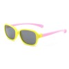 Ochelari de Soare Destinati Bebelusilor - Techsuit (8192-C2) - Bright Yellow / Pink