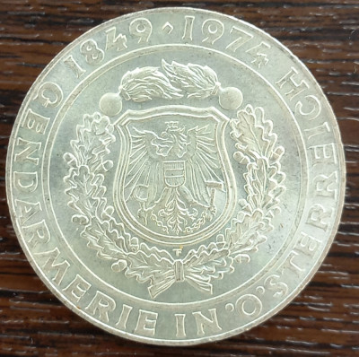 (A21) MONEDA DIN ARGINT AUSTRIA - 50 SCHILLING 1974, JANDARMERIA IN AUSTRIA foto