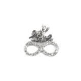 Pandantiv infinit love, argint 925, 1.5 x 1.5 cm