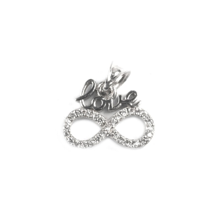 Pandantiv infinit love, argint 925, 1.5 x 1.5 cm