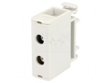 Conector &icirc;mbinare șine 2,5-35mm&sup2; 2 borne gri 16mm