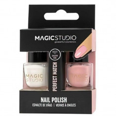 Set lac de unghii Duo Perfect Match Smooth Rose Magic Studio, 10 ml, 2 bucati foto