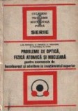 Probleme de optica, fizica atomica si nucleara pentru examenele de bacalaureat si admitere in invatamintul superior