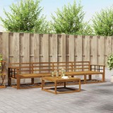 vidaXL Set de canapele de exterior 5 pcs natural Lemn Solid de Acacia 3367167
