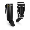 Tibiere Kickbox Gymrex GR-SG S/M Negru, Protectie MMA, Muay Thai, Curele Velcro, Captuseala EVA, Antrenament Arte Martiale