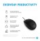 Mouse HP 128 cu fir, senzor laser, USB-A, 1200 DPI, negru - 6