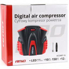 Compresor Auto Digital Cu Led Amio 12V ACOMP-16 02641