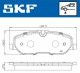 Set placute frana fata SKF VKBP80306