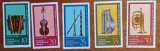 GERMANIA-1979(2)&#039;&#039;INSTRUMENTE MUZICALE VECHI&#039;&#039;-set de 5v-MNH NESTAMPILATA