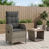 Cumpara ieftin Set de lounge pentru gradina 2 buc. Gri deschis si gri inchis