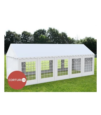 Cort Evenimente Economy, PVC alb, 4x10 m - Corturi24 foto