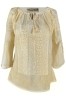 Bluza tip ie dama R24, crem , marimea XL, Casual, Bumbac
