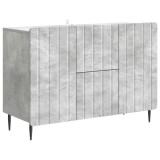 vidaXL Bufet cu sertar Gri Beton 89 x 34,5 x 62 cm Lemn prelucrat 894428