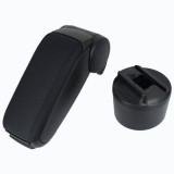 Cumpara ieftin Cotiera Auto Premium ALM dedicata Seat Ibiza 6J (2008-2017) - Negru, Piele Ecologica, Spatiu Depozitare
