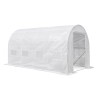 Cort Folie Gradina 200x250x400cm, Cadru Ranforsat Otel, Folie Alba, Polietilena, Minitunel