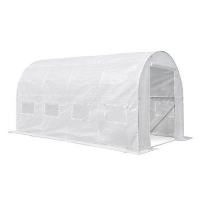 Cort din folie 200x250x400 cm cu cadru ranforsat + folie albă foto