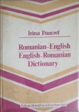 Dictionar Roman-Englez / Englez-Roman, Irina Panovf, Stiintifica, 1986, Hardcover