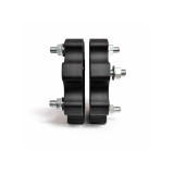 Distantier ATV 30 mm 4x136 centrare 120 cu 8 piulite M12x1.5 set 2 bucati aluminiu forjat negru Cod: DST8009