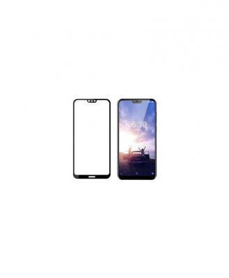 Geam Soc Protector Full LCD 5D Nokia X6, 6.1 Plus Negru foto