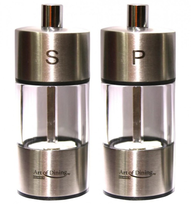 SET 2 RASNITE SARE &amp; PIPER, INOX, 9 CM, ART