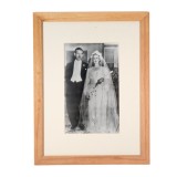 Căsătoria fostului rege al Rom&acirc;niei, Carol, cu Elena Lupescu, fotografie de presă, 1949
