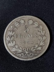 Franța 1834 A - 5 Franci - Monedă de argint