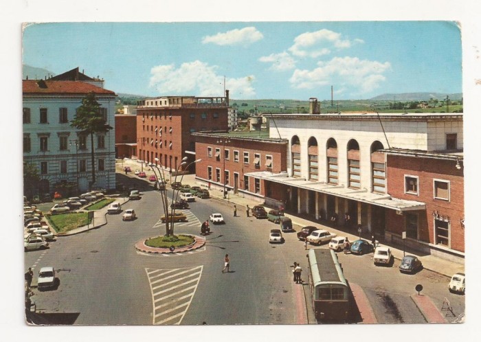 IT3-Carte Postala-ITALIA - Beneveto, Stazione FF.SS , Gara, circulata 1976