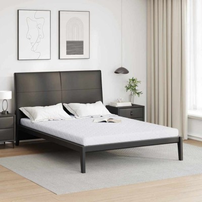 vidaXL Saltea cu Strat de Nucă de Cocos Alb 190 x 140 cm Spumă PU 4106385 foto