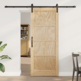 Ușa Glisantă vidaXL cu Set de Accesorii 83x202 cm Lemn Solid de Pin, Ușa Interioară vidaXL &#039;ORKDAL&#039;83x202x4 cm Lemn Solid de Pin