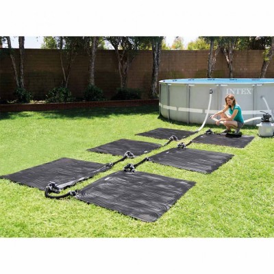Intex Covoraș cu &amp;icirc;ncălzire solară, PVC, 1,2 x 1,2 m, negru, 28685 foto