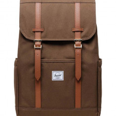 Herschel rucsac Retreat Backpack culoarea maro, mare, neted