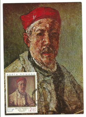 (No1) ilustrata maxima-GHEORGHE PETRASCU -Autoportret - prima zi foto