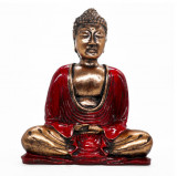 Statueta Buddha Roșu - Auriu - Mediu