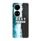 Husa compatibila cu Huawei Nova Y70 model Stay Focused, Silicon, TPU, Viceversa, Transparent, Carcasa