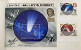 PC80 - Coreea de Nord 1985 Spatiu/ Cometa Halley , serie + colita MNH, 2v + 1v, Nestampilat