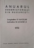 Anuarul Observatorului Bucuresti 1978 - Carte Istorie Astronomie, Stiinta, Bucuresti