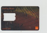 bnk card Romania - Orange Prepay Music - suport SIM - Col:RO-ORA-GSM-0012