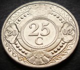 Cumpara ieftin Moneda exotica 25 CENTI - ANTILELE OLANDEZE (Caraibe), anul 2003 * cod 2862, America Centrala si de Sud