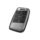 Husa Cheie Auto VW PASSAT B8, ARTEON, Smartkey, 3 Butoane, Tpu, Gri Inchis