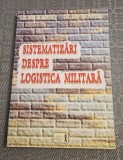 Sistematizari despre logistica militara Mircea Udrescu